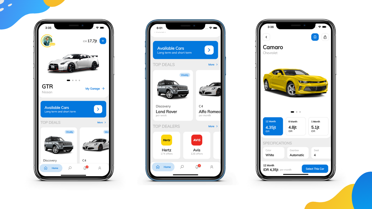 Car Rental App v2.3.1 - Flutter UI Kit using GetX - 1